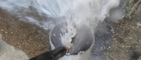 schoonmaken afvoer door hoge druk